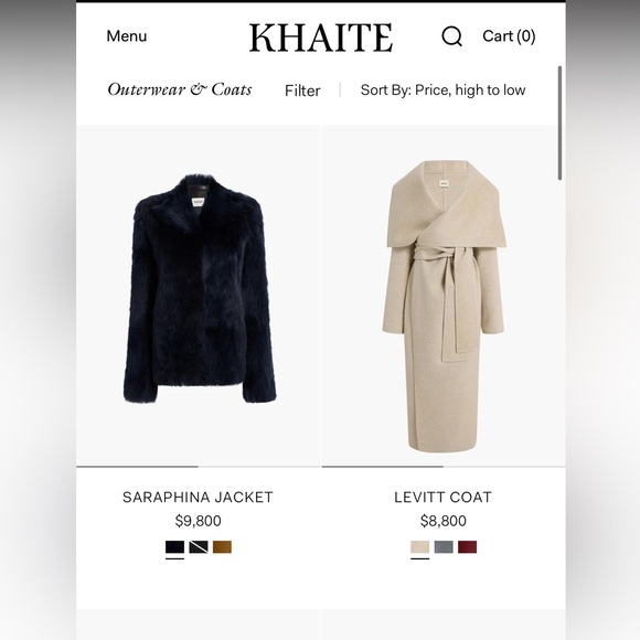 Stunning Luxury $6,600 KHAITE “Finna” Coat Removable Collar NWT sz 0 - Picture 6 of 16